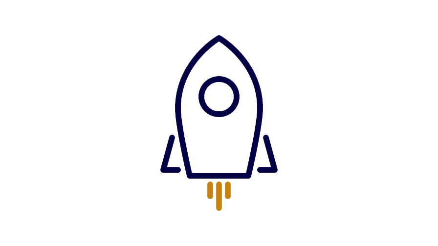 Projekty Piktogramm einer Rakete